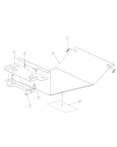 Floor Panel Assembly Diagram and Parts List for M48-KWS 53AB5D4M150-17-HP Cub Cadet Lawn Tractor